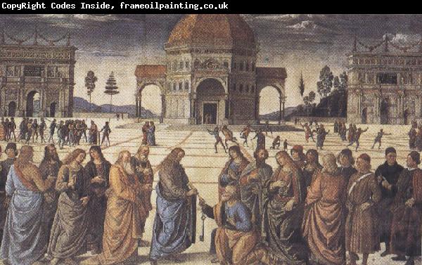 Sandro Botticelli Pietro Perugino,Consigning the Keys (mk36)